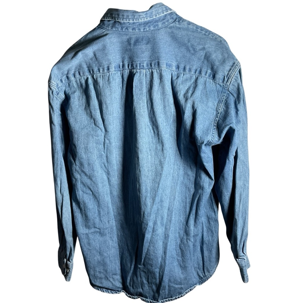 Cambridge Blue Denim Button-Up Shirt - Picture 4 of 5